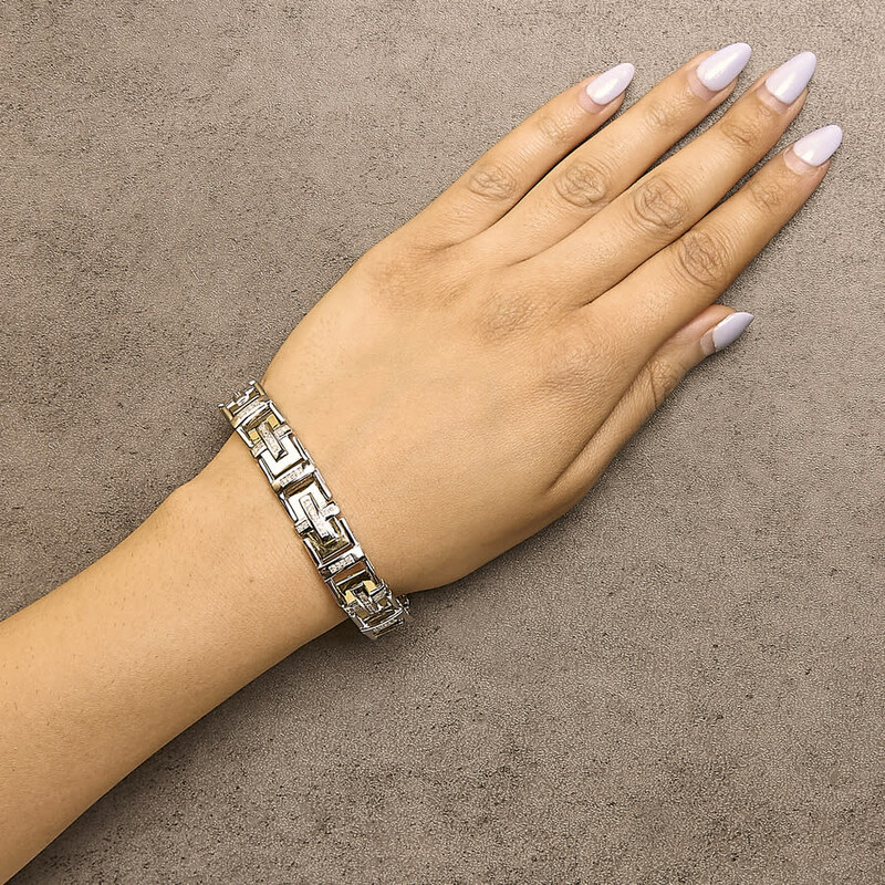 Haus Of Brilliance Men's 10K Yellow Gold Plated Silver Diamond