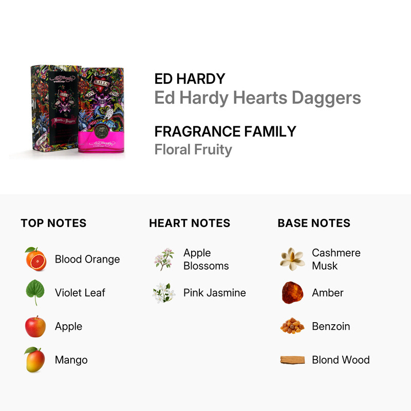 Ed Hardy Hearts & Daggers/Christian Audigier Edp Spray 3.4 Oz (W