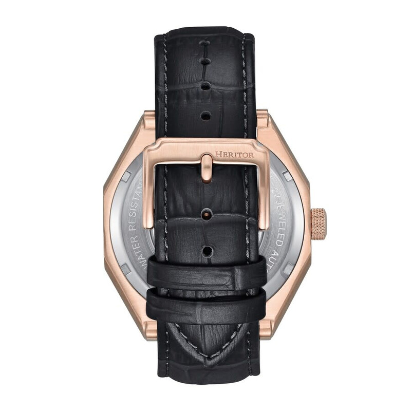 Heritor Antoni Automatic Black Dial Men's Watch HERHS4306