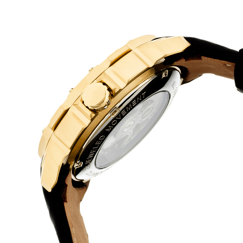 Heritor Carter Automatic Black Skeleton Dial Men
