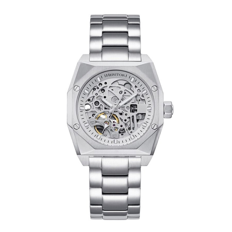 Heritor Elliott Automatic Silver Dial Men