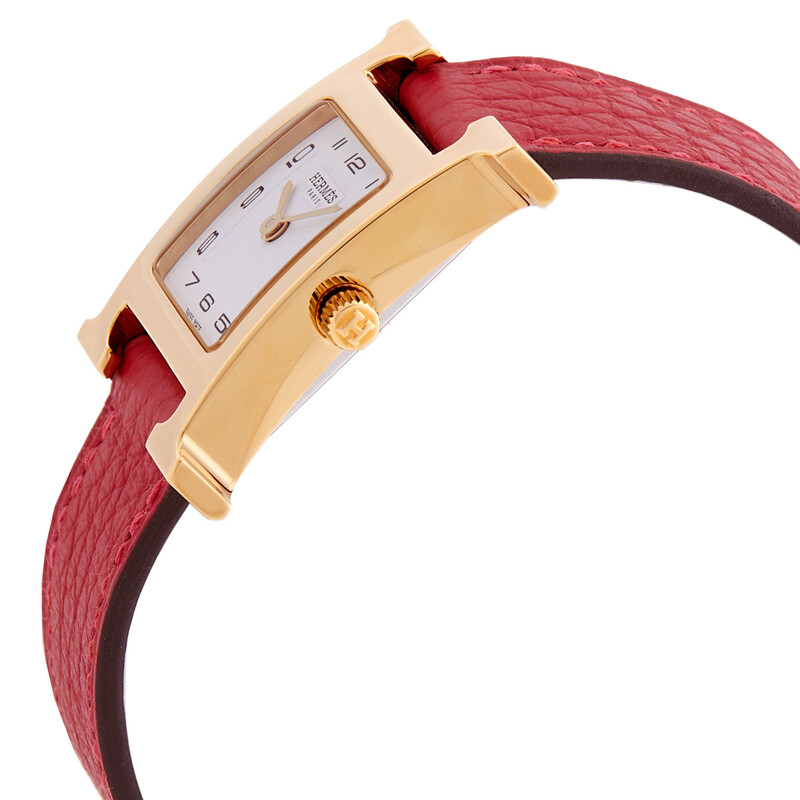 Hermes Heure H Quartz White Dial Ladies Watch 040887WW00 - Watches