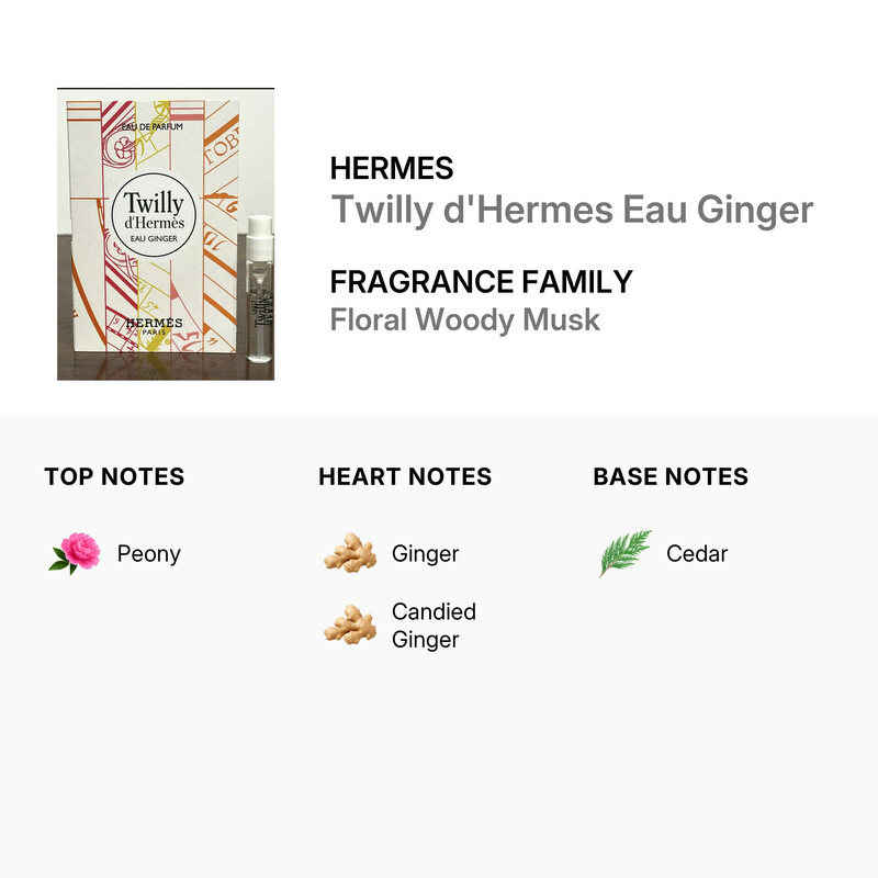 Hermes Ladies Twilly d'Hermes Eau Ginger EDP Spray 0.06 oz