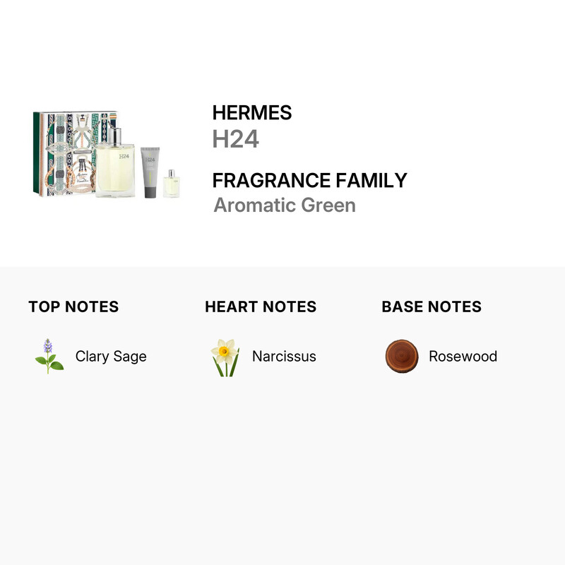 HERMES H24 スキンケア3点セット（石鹸・化粧水・乳液） H24 by Hermes 100ml EDT 3 Piece Gift Set — Perfume NZ