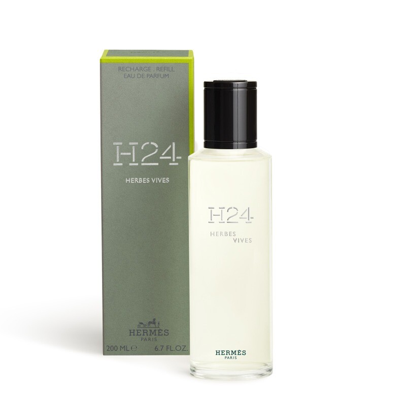 Hermes Men's H24 Herbes Vives EDP Spray 6.7 oz Refill Fragrances