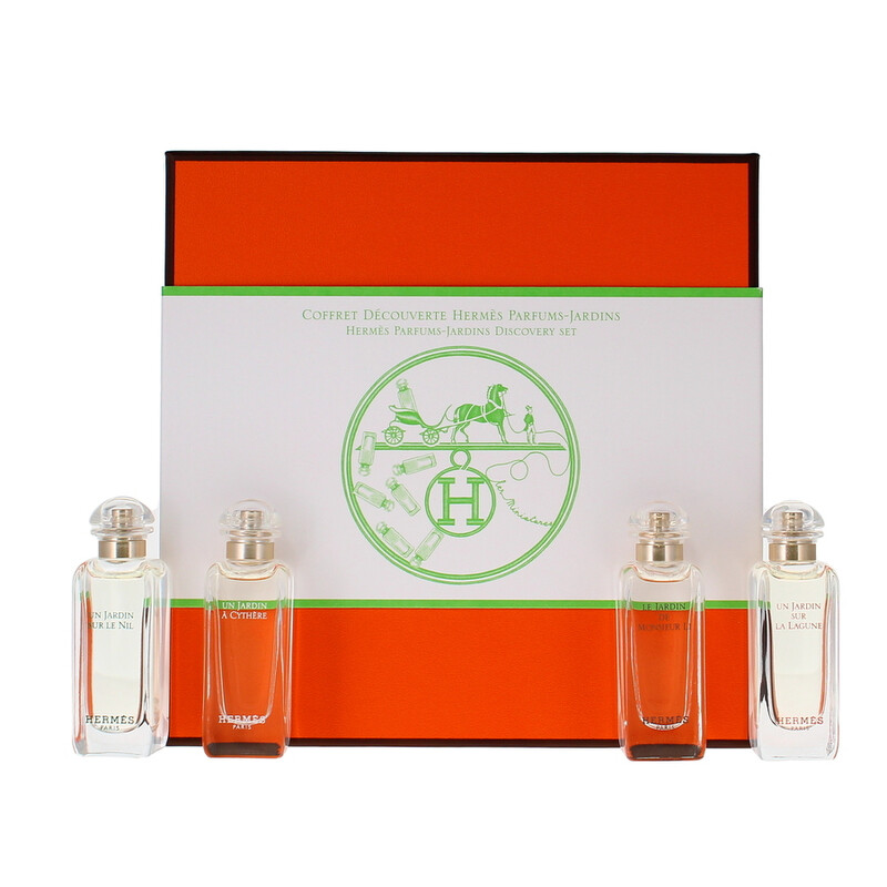 エルメス HERMES フレグランス 4本PERFUME GIFT SET Hermes Jardins Perfume Gift Set, Four Eau De Toilette Mini Splash