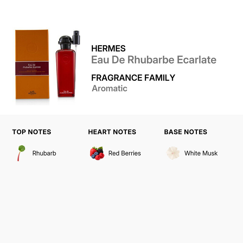 Hermes Unisex Eau De Rhubarbe Ecarlate EDC Spray 6.7 oz Fragrances