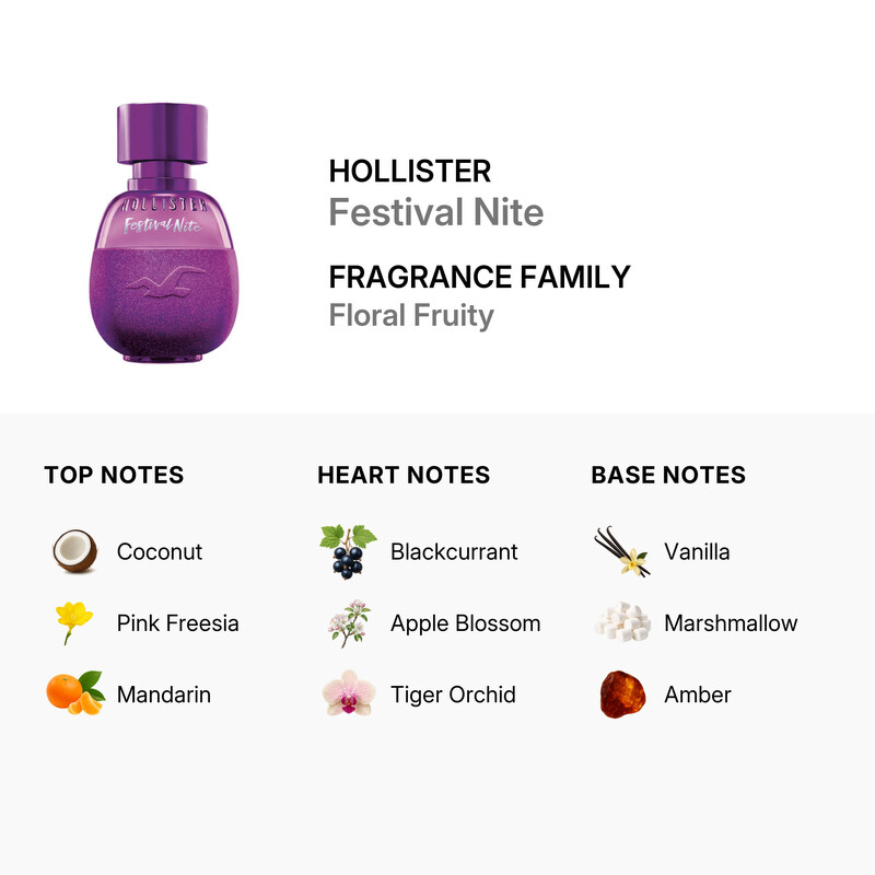 Hollister Ladies Festival Nite EDP Spray 1 oz Fragrances