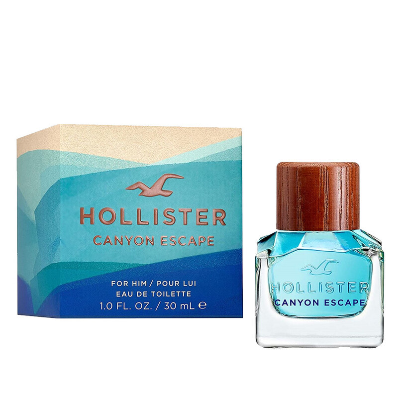 Hollister Men's Canyon Escape EDT Spray 1 oz Fragrances 085715267054