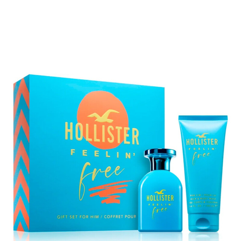 Hollister 香水 セット Hollister Men's Feelin' Free For Him Gift Set Fragrances