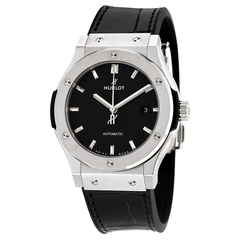 Hublot Classic Fusion Automatic Black Dial Titanium Men's Watch