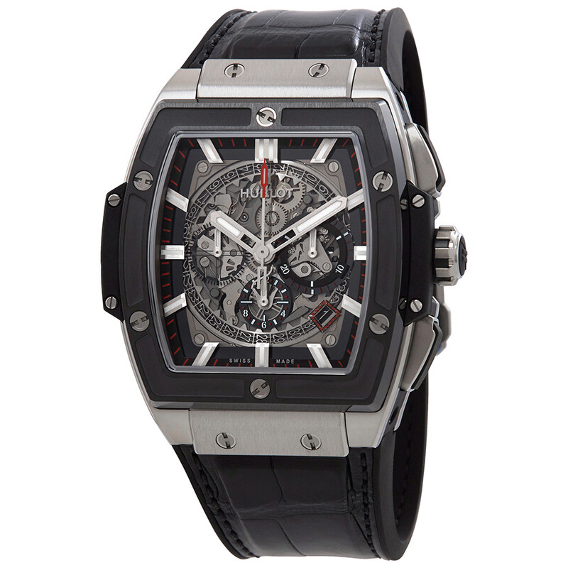 Hublot Spirit of Big Bang Automatic Skeleton Dial Black Leather