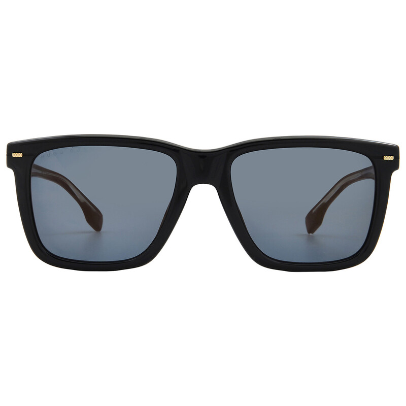 Hugo Boss Blue Brown Mirror Square Men's Sunglasses BOSS 1317/S