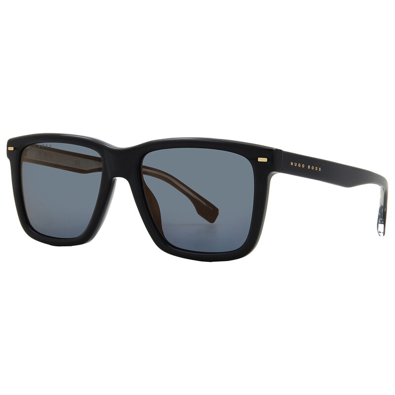 Hugo Boss Blue Brown Mirror Square Men's Sunglasses BOSS 1317/S