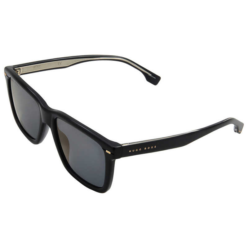 Hugo Boss Blue Brown Mirror Square Men's Sunglasses BOSS 1317/S