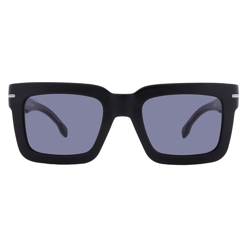 極美品 HUGO BOSS 「BOSS ONE」 ネイビー 46 BOSS現行 Hugo Boss Blue Square Men's Sunglasses BOSS 1501/S 0INA/KU 51
