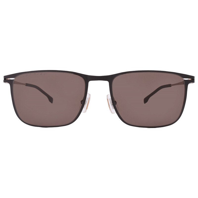 Hugo Boss Brown Rectangular Men's Sunglasses BOSS 1246/S 0NZ 56