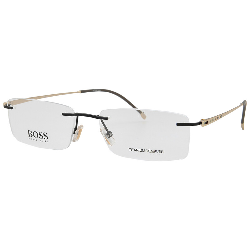 Hugo Boss Demo Rectangular Men's Eyeglasses BOSS 1266/B 0003 55