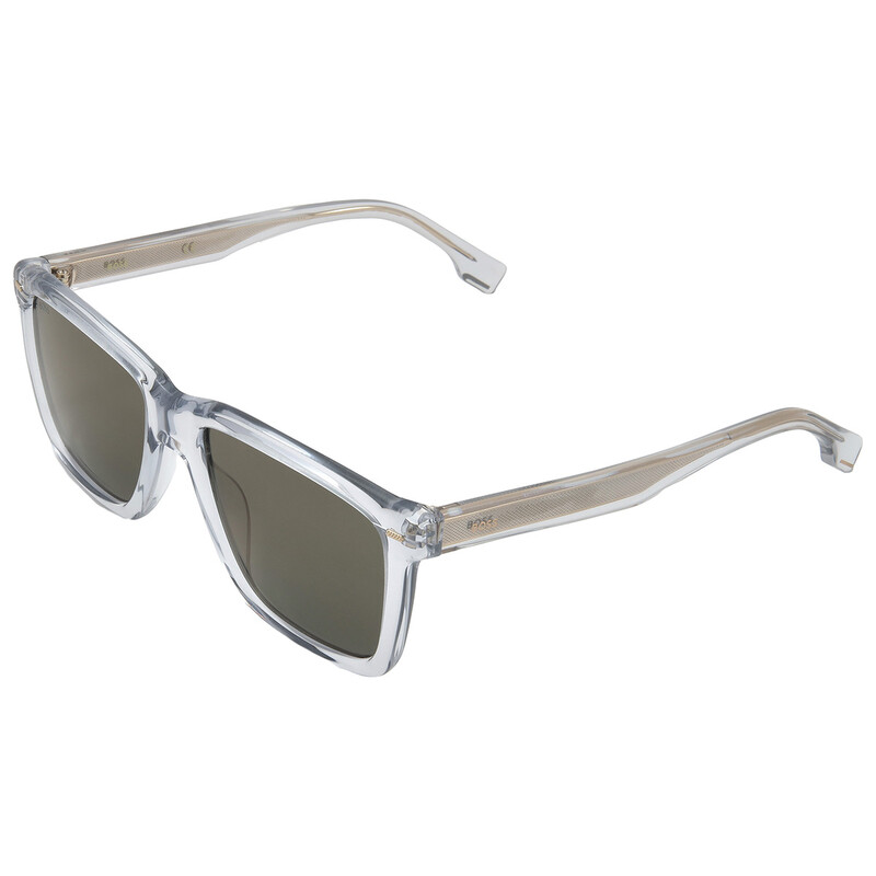 Hugo Boss Green Gold Mirror Square Men's Sunglasses BOSS 1317/S