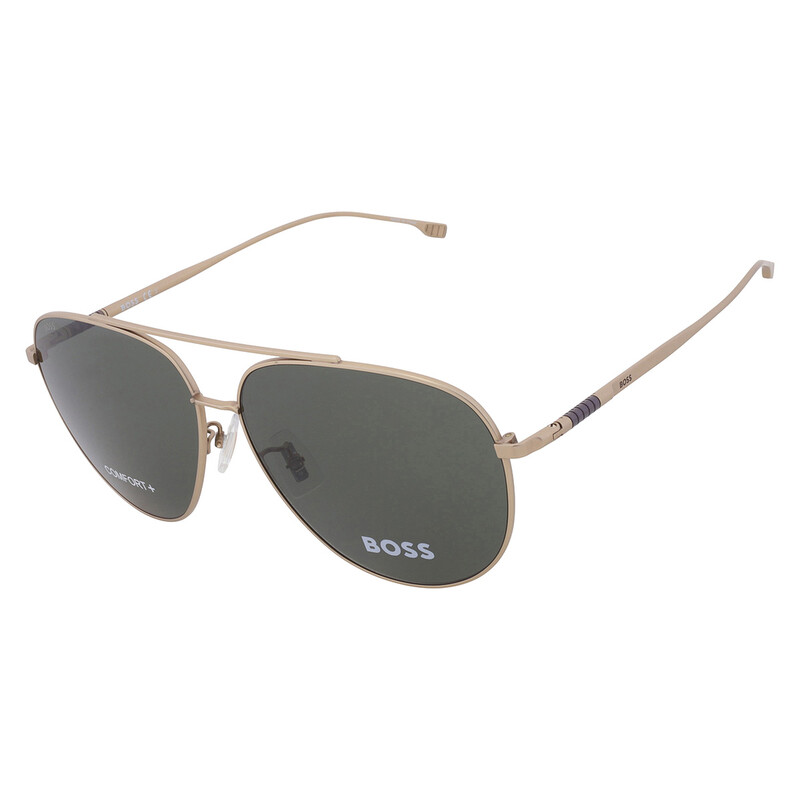 Hugo Boss Green Pilot Men's Sunglasses BOSS 1296/F/S 0AOZ/QT 63