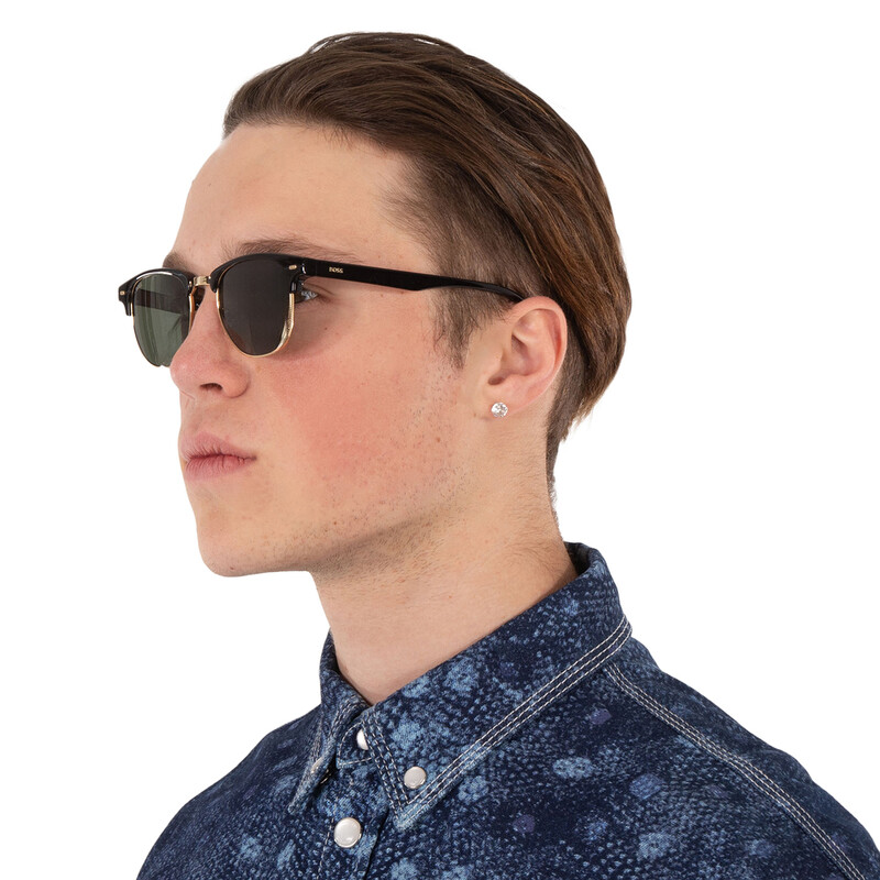 Hugo Boss Green Square Men's Sunglasses BOSS 1381/S 02M2/QT 49