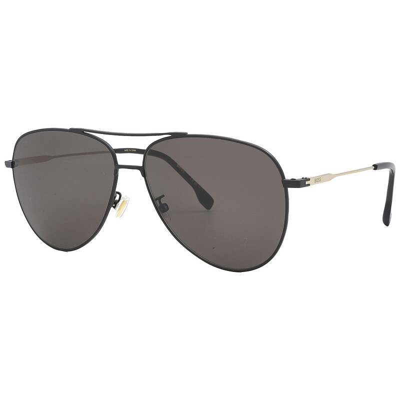 Hugo Boss Grey Pilot Men's Sunglasses BOSS 1558/O/F/S 0I46/IR 63