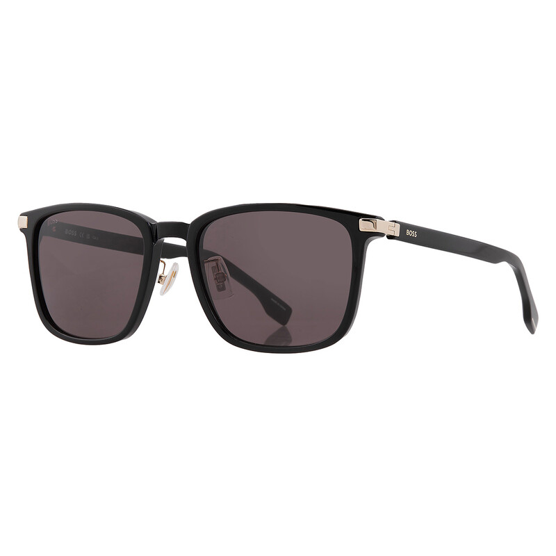 Hugo Boss Grey Rectangular Men's Sunglasses BOSS 1406/F/SK 02M2/IR