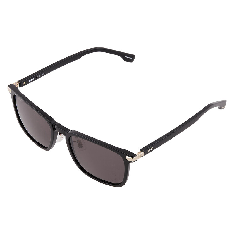 Hugo Boss Grey Rectangular Men's Sunglasses BOSS 1406/F/SK 02M2/IR