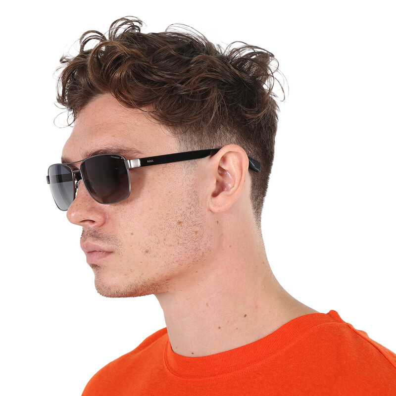 Hugo Boss Grey Rectangular Men display picture 1