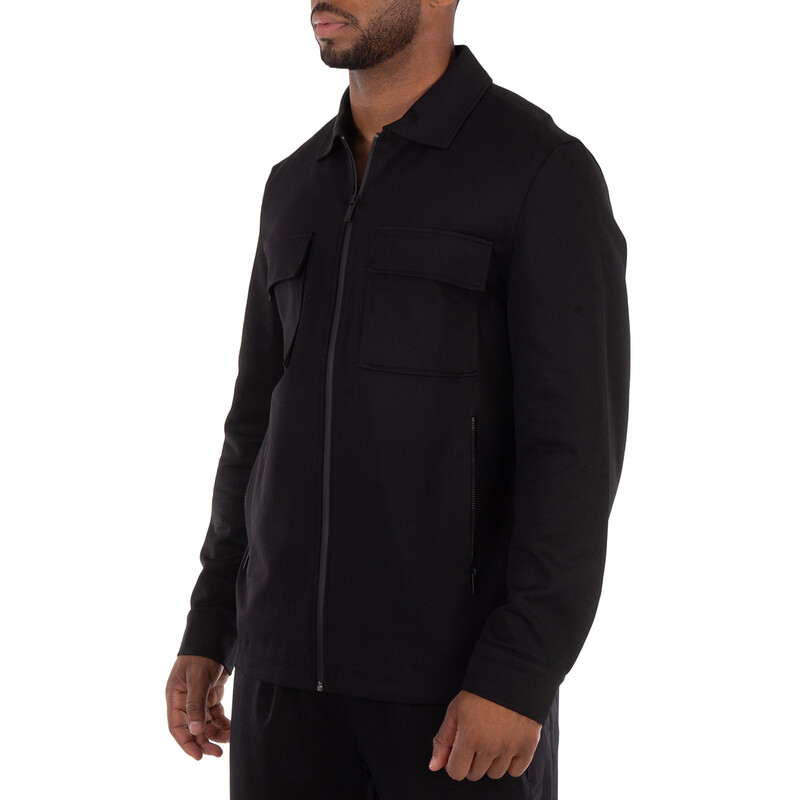 Hugo Boss Long Sleeve Zip-Up Overshirt, Size X-Small 50518776-001