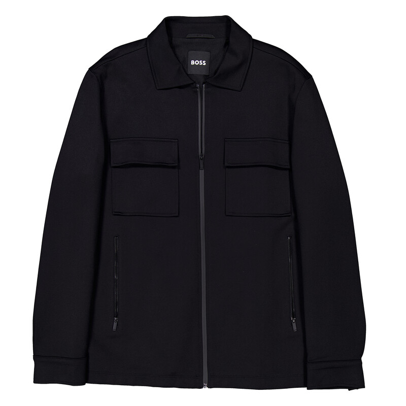 Hugo Boss Long Sleeve Zip-Up Overshirt, Size X-Small 50518776-001