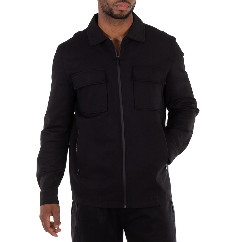 Hugo Boss Long Sleeve Zip-Up Overshirt, Size X-Small 50518776-001