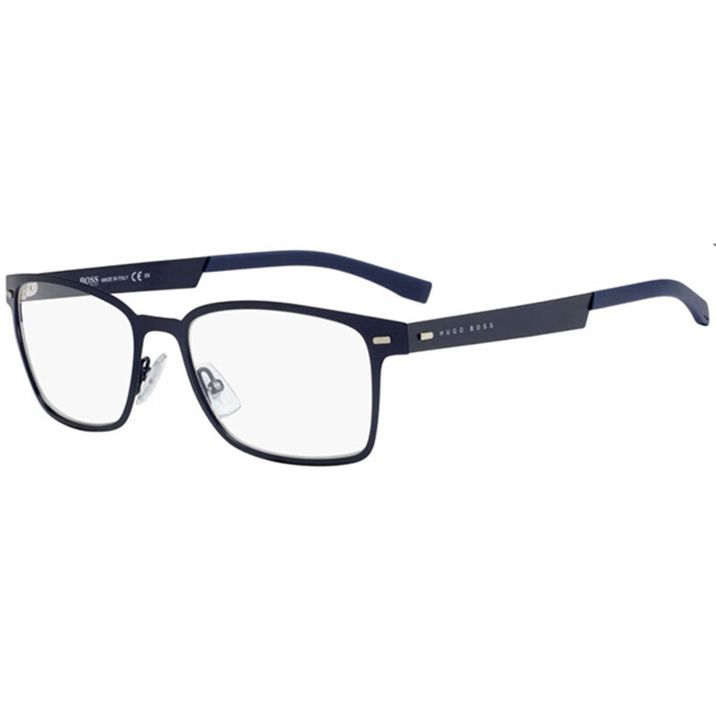 Hugo Boss Men's Blue Rectangular Eyeglass Frames 09370RCT0053 ...