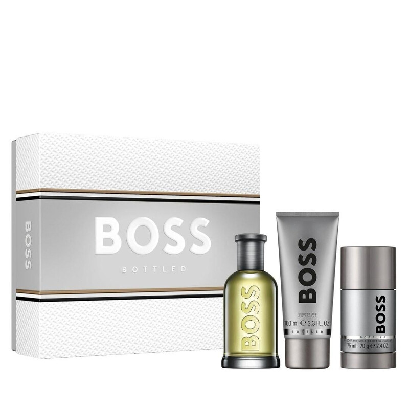 Hugo Boss Men's Boss Bottled 3pcs EDT Gift Set Fragrances