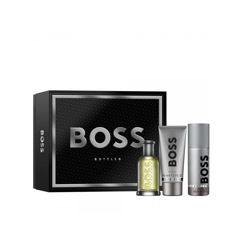 Hugo Boss Men's Boss Bottled 3pcs EDT Gift Set Fragrances