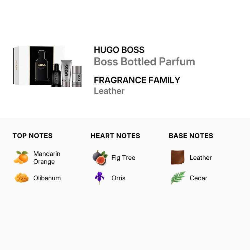 Hugo Boss Men's Boss Bottled Parfum Gift Set Fragrances