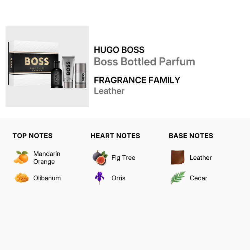 Hugo Boss Men's Boss Bottled Parfum Gift Set Fragrances