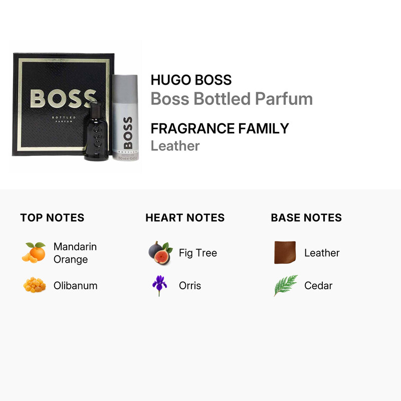 Hugo Boss Men's Boss Bottled Parfum Gift Set Fragrances