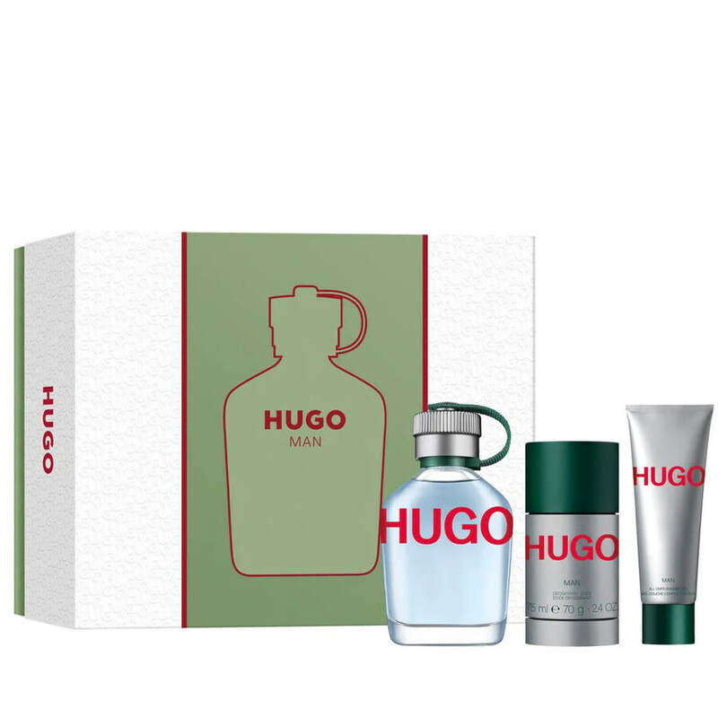 Hugo Boss Men's Green 3pcs EDT Gift Set Fragrances 3616305439598