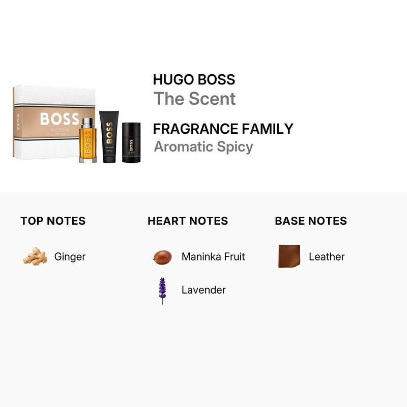 Hugo Boss Men's The Scent Gift Set Fragrances 3616305265210