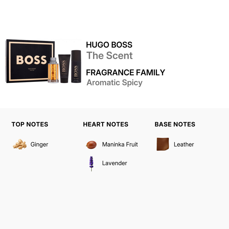 Hugo Boss Men's The Scent Gift Set Fragrances 3616305439543