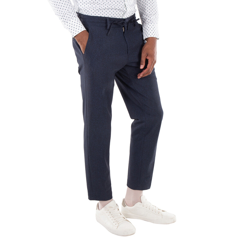 slim fit dress slacks Kenneth Cole Mens Skinny Fit Dress Pants 30 / 30 Blue Solid Stretch main image 0
