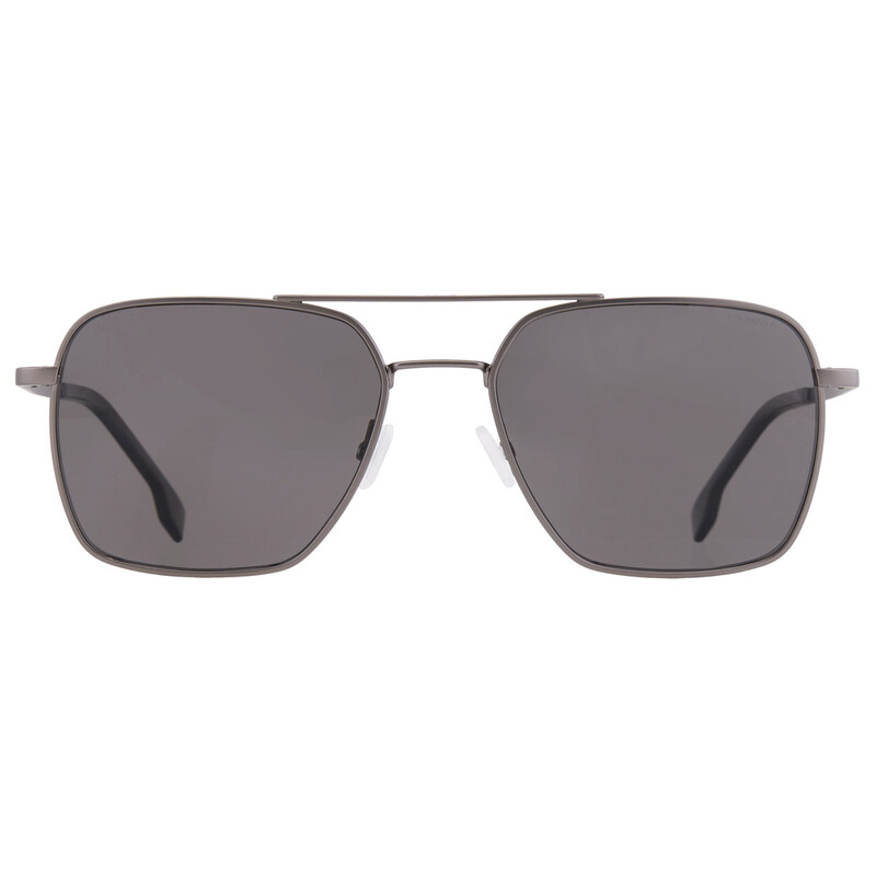 Hugo Boss Polarized Grey Navigator Men's Sunglasses BOSS 1414/O/S