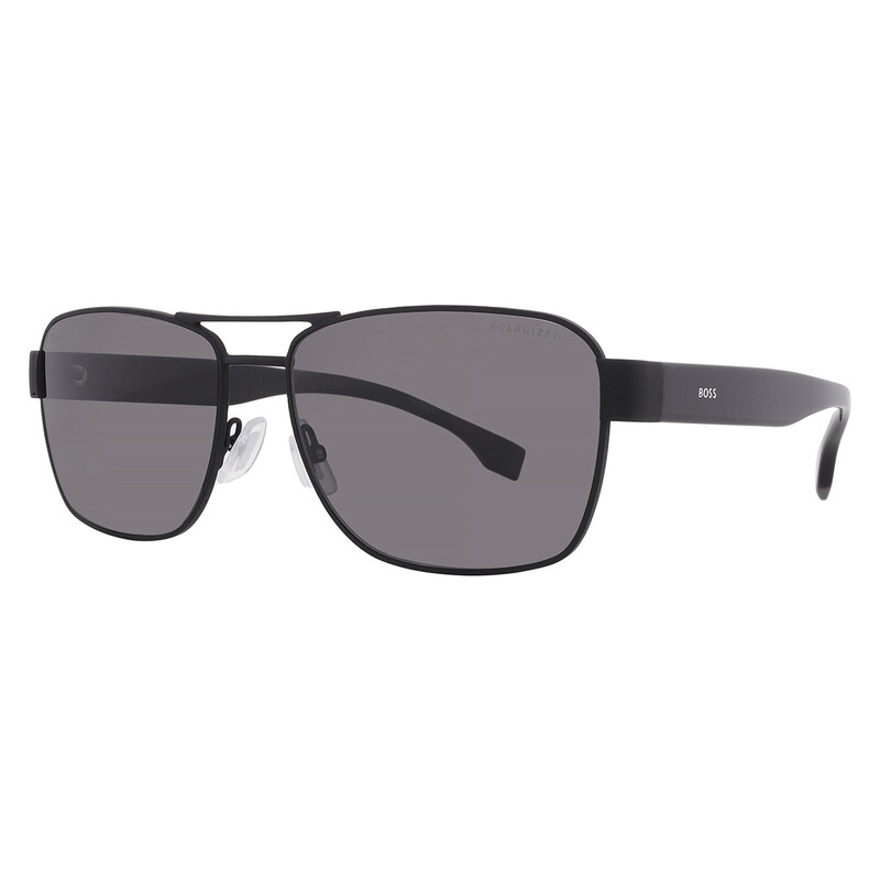 Hugo Boss Polarized Grey Navigator Men's Sunglasses BOSS 1441/O/S