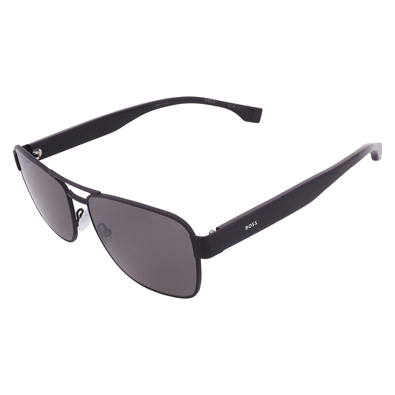 Hugo Boss Polarized Grey Navigator Men's Sunglasses BOSS 1441/O/S