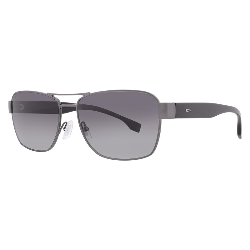 Hugo Boss Polarized Grey Shaded Navigator Men's Sunglasses BOSS