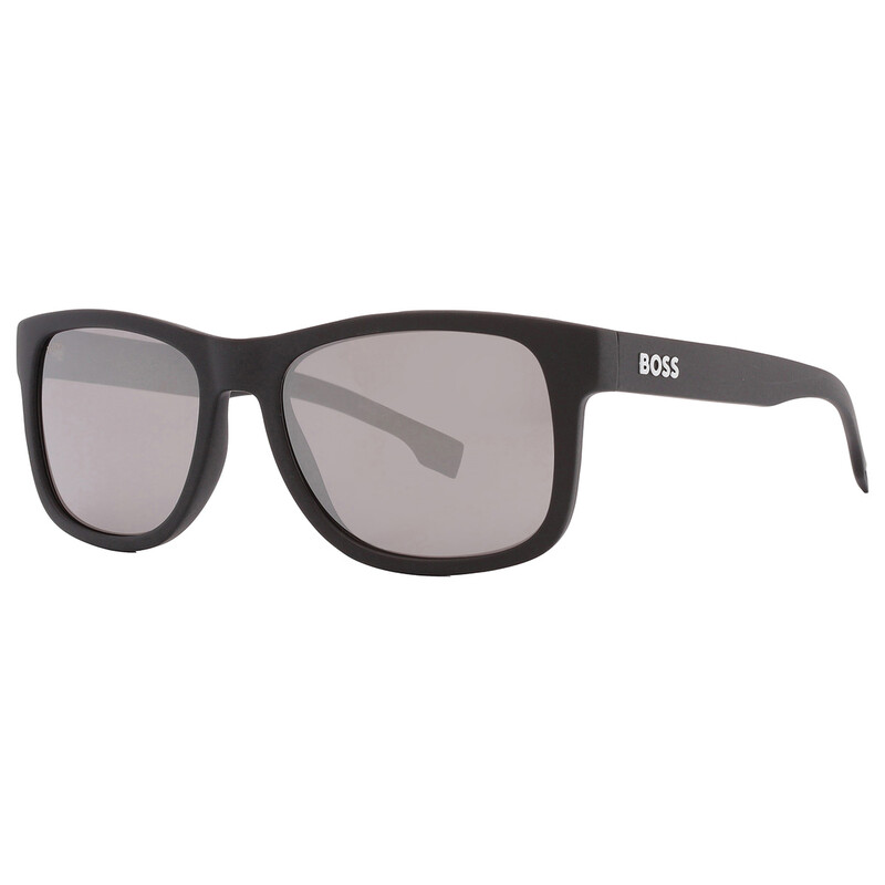 NWT Hugo Boss BOSS 1569/S-0003 T4 55mm Hugo Boss BOSS 1569/S 0003 T4 Matte Black/Silver Mirrored  main image 2