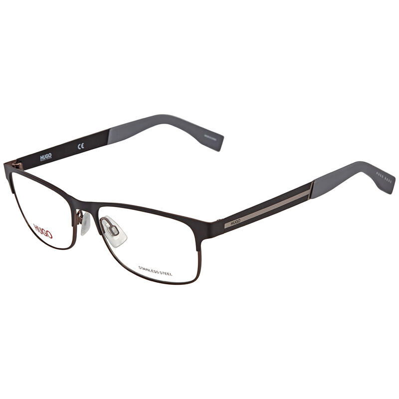 Hugo Boss Transparent Rectangular Men's Eyeglasses HG 0247 0003 56 ...