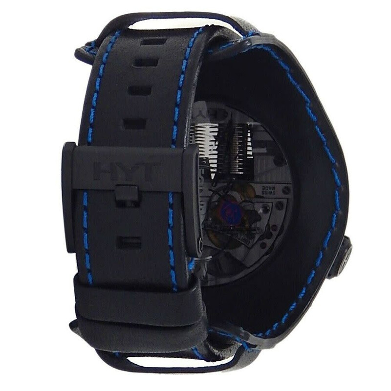 Hyt Skull Axl Rose Hand Wind Blue Dial Men's Watch 151-DL-47-NF-BV
