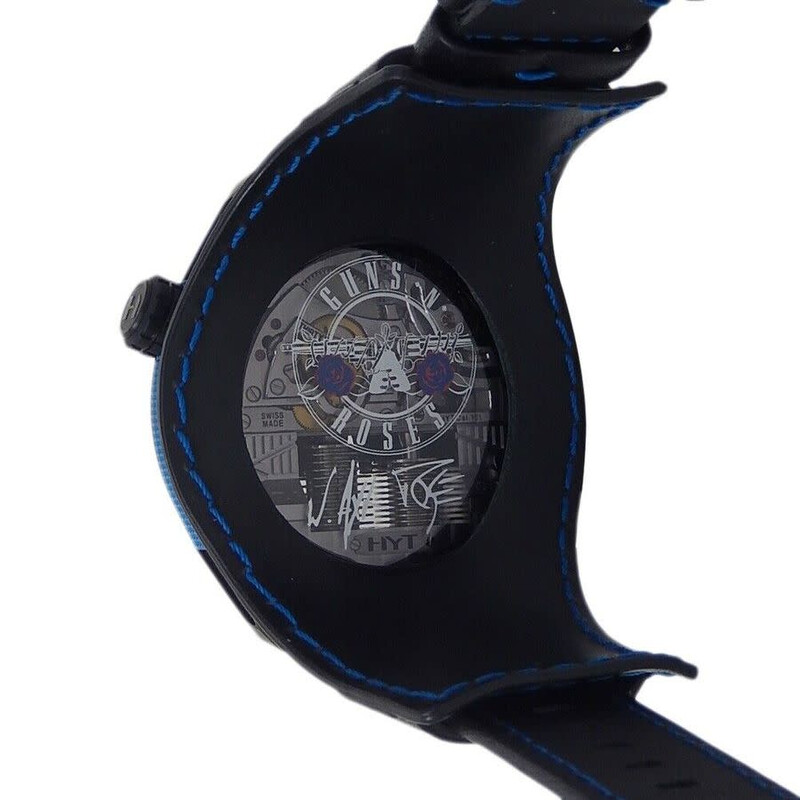 Hyt Skull Axl Rose Hand Wind Blue Dial Men's Watch 151-DL-47-NF-BV